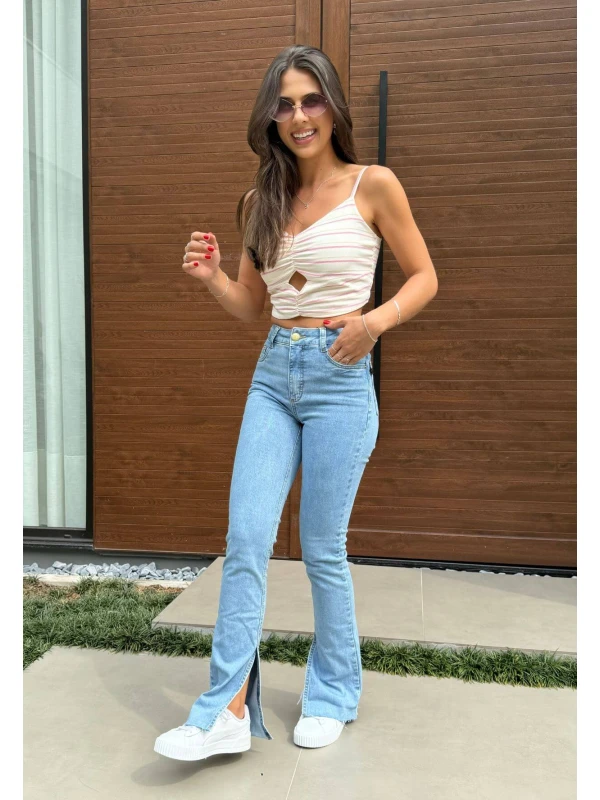 CALÇA FEMININA RETA GRINGA - COSH JEANS - Jeans