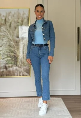 CALÇA FEMININA RETA CROPPED CINTIA - COSH JEANS - Jeans