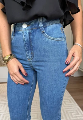 CALÇA FEMININA RETA SERENA - COSH JEANS - Jeans medio