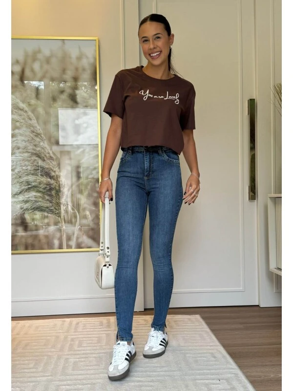 CALÇA FEMININA SKINNY MARI - COSH JEANS - Jeans medio