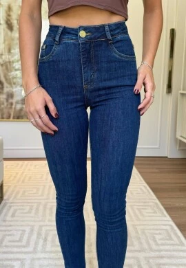 CALÇA FEMININA SKINNY SAFIRA - COSH JEANS - Jeans escuro