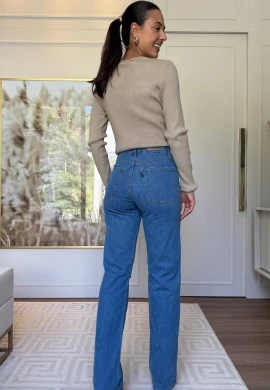 CALÇA FEMININA WIDE LEG CLARA - COSH JEANS - Jeans