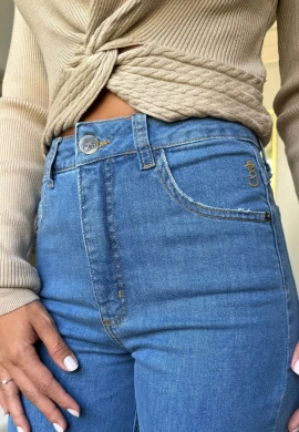 CALÇA FEMININA WIDE LEG CLARA - COSH JEANS - Jeans