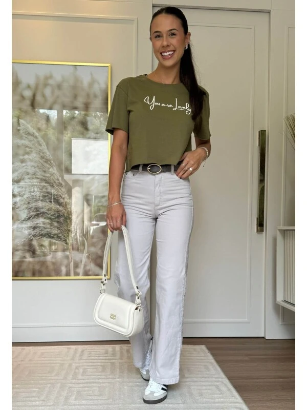 CALÇA FEMININA WIDE LEG NATY - COSH JEANS - Gelo