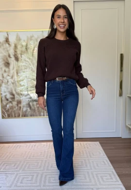CALÇA FLARE FEMININA ANALU - COSH JEANS - Jeans
