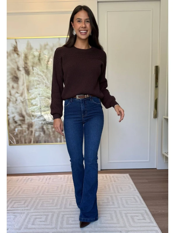 CALÇA FLARE FEMININA ANALU - COSH JEANS - Jeans