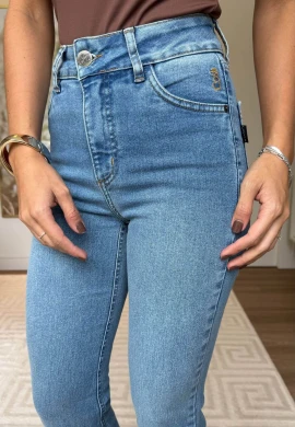 CALÇA FLARE FEMININA ANALU - COSH JEANS - Jeans claro