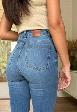 CALÇA FLARE FEMININA GISELE - COSH JEANS - Jeans claro