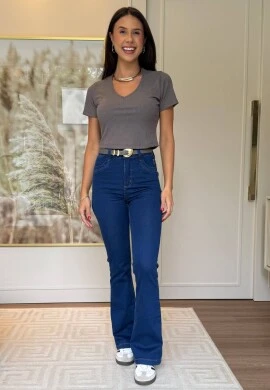 CALÇA FLARE FEMININA NATALIA - COSH JEANS - Jeans