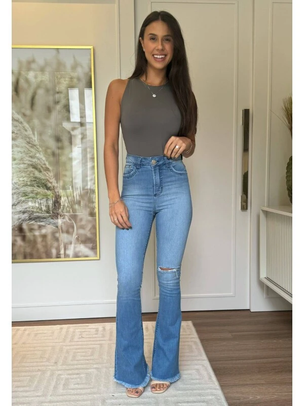 CALÇA FLARE FEMININA TATI - COSH JEANS - Jeans