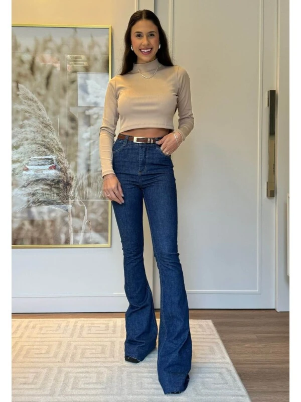 CALÇA FLARE LONGA FEMININA DANDY - COSH JEANS - Jeans