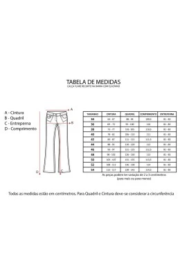 CALÇA FLARE RECORTE NA BARRA COM ELASTANO - Jeans