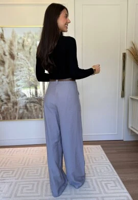 CALÇA IARA SARJADA - COSH JEANS - Cinza