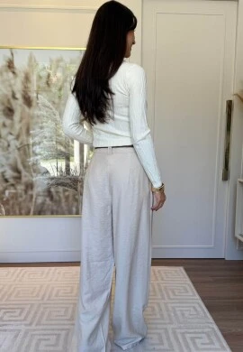 CALÇA IARA SARJADA - COSH JEANS - Off white