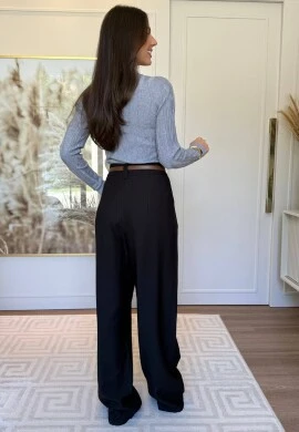 CALÇA IARA SARJADA - COSH JEANS - Preto