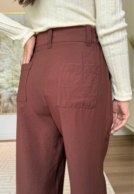 CALÇA INEZ FEMININA - COSH JEANS - Marrom