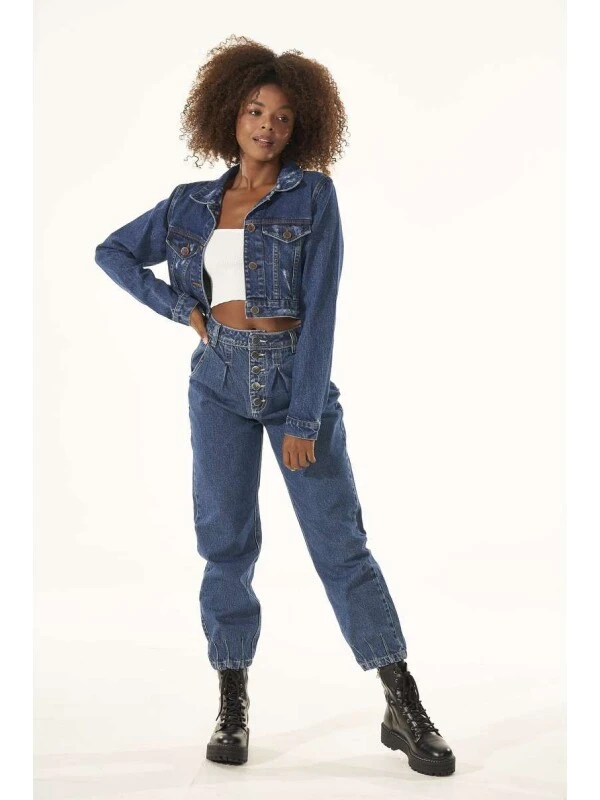 CALÇA JEANS BAG CÓS ALTO - Jeans