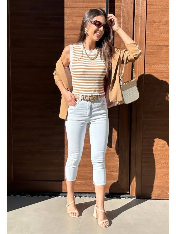 CALÇA JEANS CAPRI SKY FEMININA - COSH JEANS - Jeans