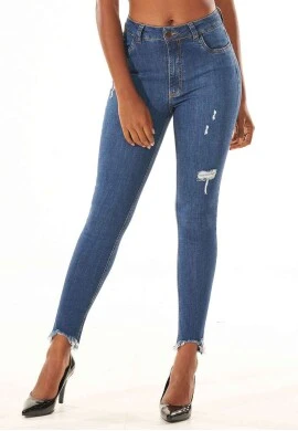 CALÇA JEANS CIGARRETE COM ELASTANO - Jeans