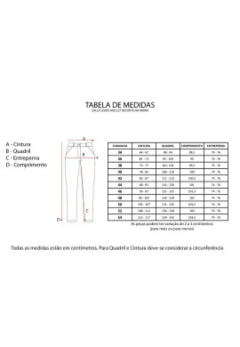 CALÇA JEANS CIGARRETE COM ELASTANO - Jeans