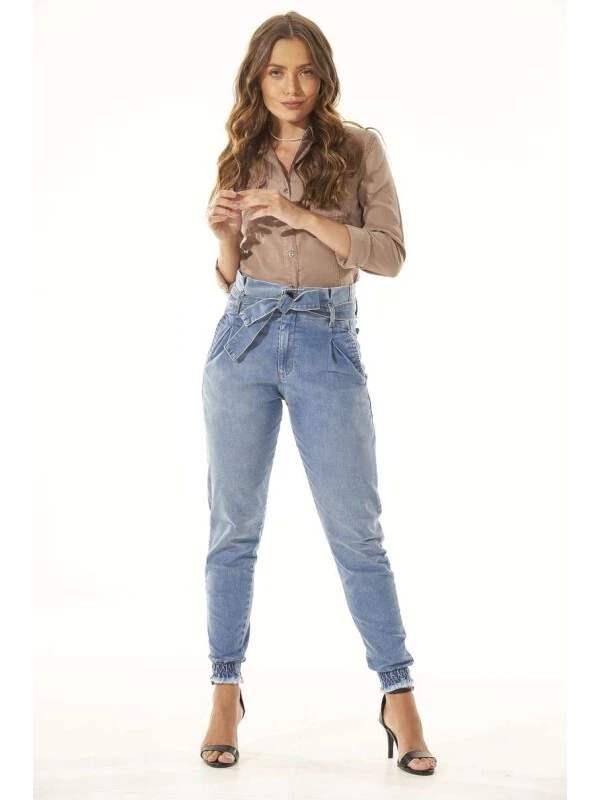 CALÇA JEANS CLOCHARD COM ELASTANO - Jeans
