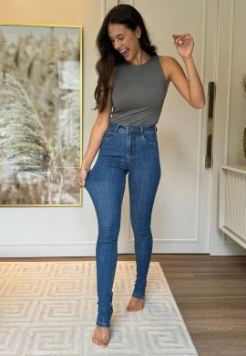 CALÇA JEANS FEMININA ADRIANA LONGA - COSH JEANS - Jeans medio