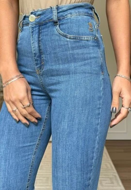 CALÇA JEANS FEMININA ADRIANA LONGA - COSH JEANS - Jeans claro