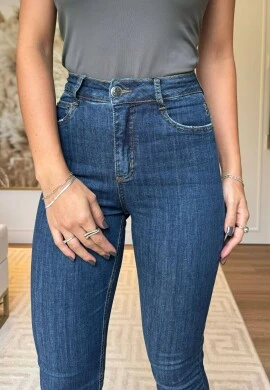 CALÇA JEANS FEMININA ADRIANA LONGA - COSH JEANS - Jeans escuro