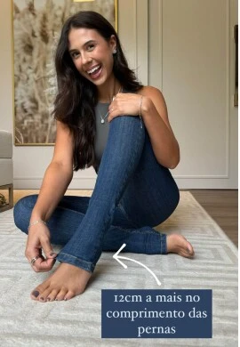 CALÇA JEANS FEMININA ADRIANA LONGA - COSH JEANS - Jeans escuro