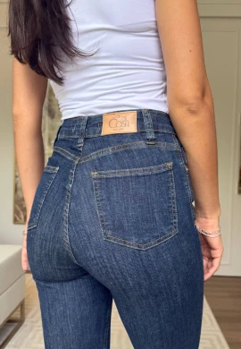 CALÇA JEANS FEMININA CECILIA LONGA - COSH JEANS - Jeans escuro