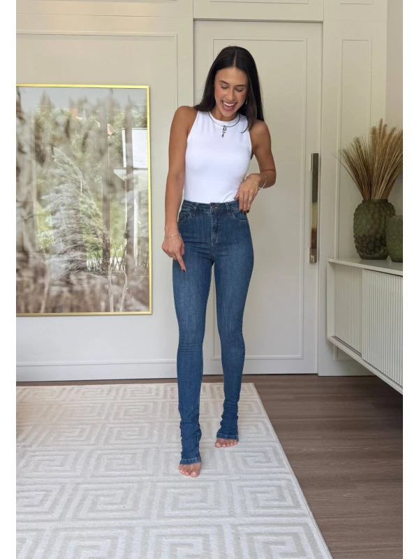 CALÇA JEANS FEMININA CECILIA LONGA - COSH JEANS - Jeans medio