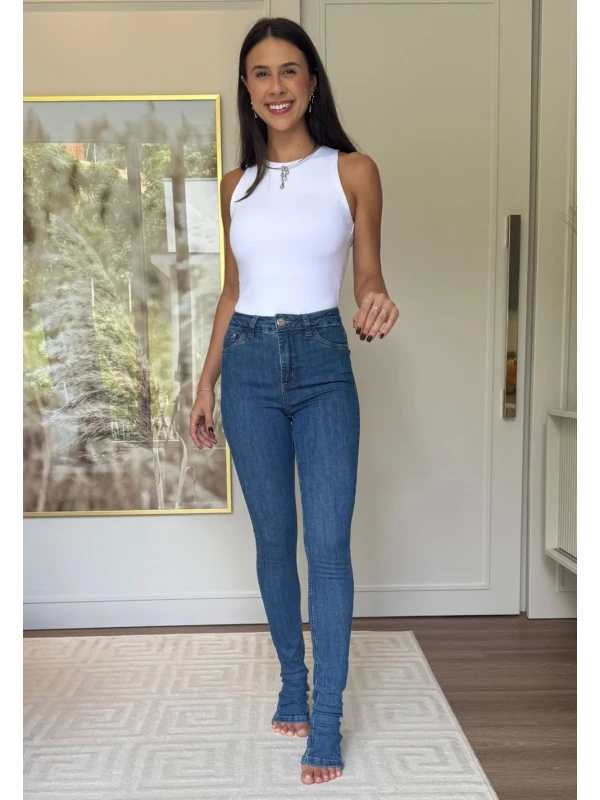 CALÇA JEANS FEMININA CECILIA LONGA - COSH JEANS - Jeans medio