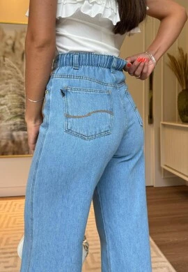 CALÇA JEANS FEMININA WIDE LEG LUIZA  COSH JEANS - Jeans