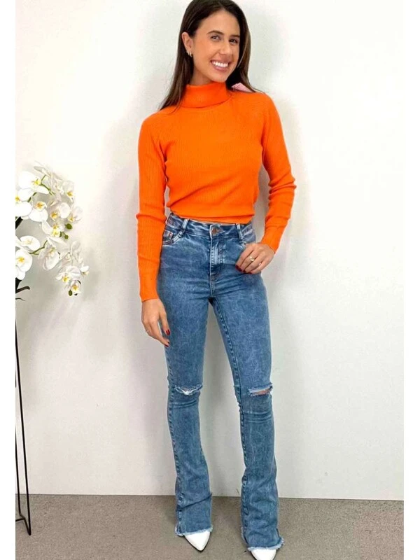 CALÇA JEANS FLARE FEMININA MARMORE - COSH JEANS - Jeans