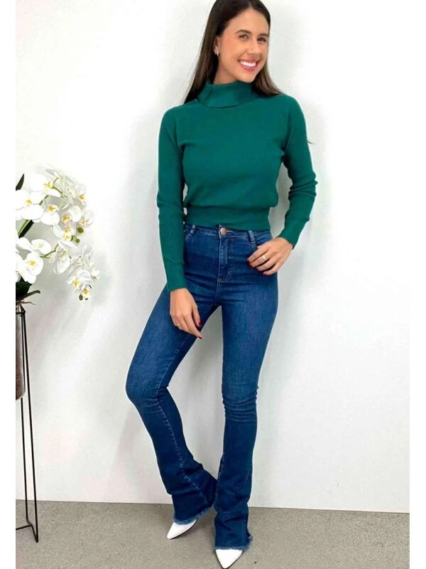 CALÇA JEANS FLARE FEMININA STONADA - COSH JEANS - Jeans