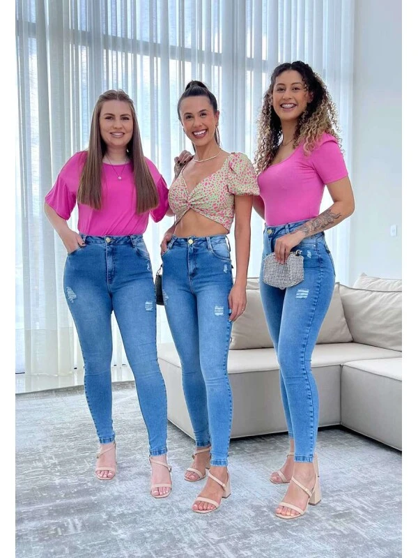 CALÇA JEANS JADE MEGA CONFORT FEMININA - COSH JEANS - Jeans