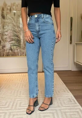 CALÇA RETA FEMININA FABIOLA  COSH JEANS - Jeans