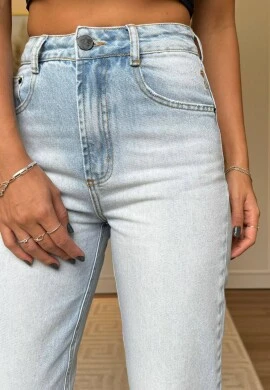 CALÇA MOM FEMININA LUARA  COSH JEANS - Jeans