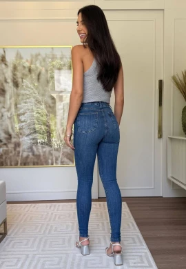 CALÇA JEANS LIPO FEMININA CECILIA  COSH JEANS - Jeans medio