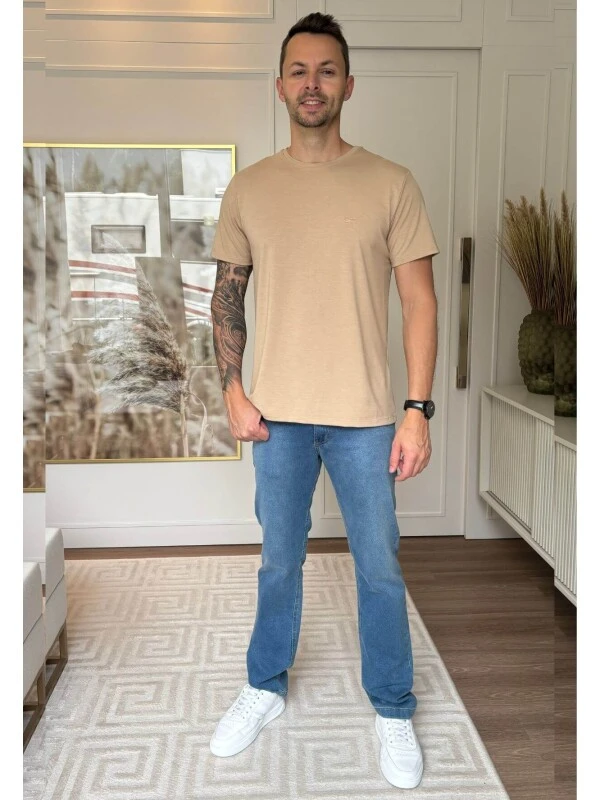 CALÇA JEANS MOLETOM RETA LEANDRO MASCULINA - COSH - Jeans