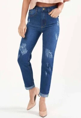 CALÇA JEANS MOM FEMININA SORAIA - COSH - Jeans