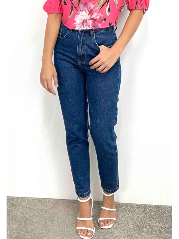 CALÇA JEANS MOM STONE FEMININA - COSH JEANS - Jeans