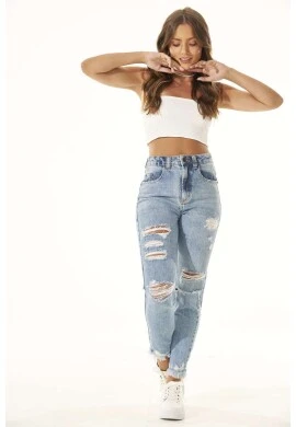 CALÇA JEANS MON DESTROYED - Jeans