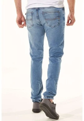 CALÇA JEANS STONADA COM ELASTANO - Jeans