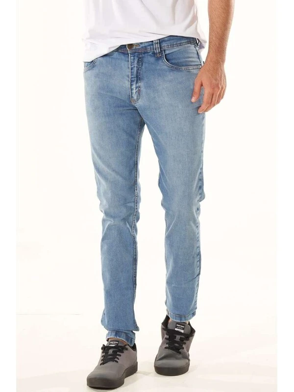 CALÇA JEANS STONADA COM ELASTANO - Jeans