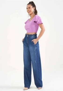 CALÇA JEANS WID C/ ELASTICO FEMININA - COSH - Jeans