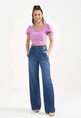 CALÇA JEANS WID C/ ELASTICO FEMININA - COSH - Jeans