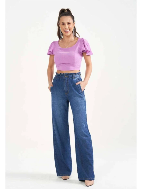 CALÇA JEANS WID C/ ELASTICO FEMININA - COSH - Jeans