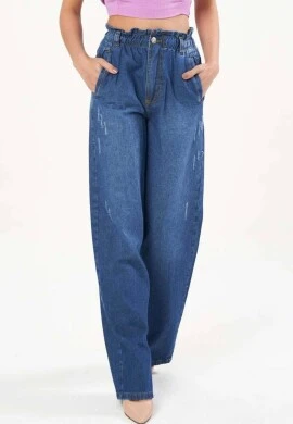 CALÇA JEANS WID C/ ELASTICO FEMININA - COSH - Jeans