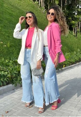 CALÇA JEANS WIDE LEG CLARA FEMININA DANDY- COSH JEANS - Jeans